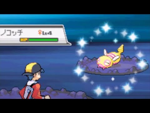 野生色違いのノコッチに遭遇！【ポケモンHGSS メロボ乱数】