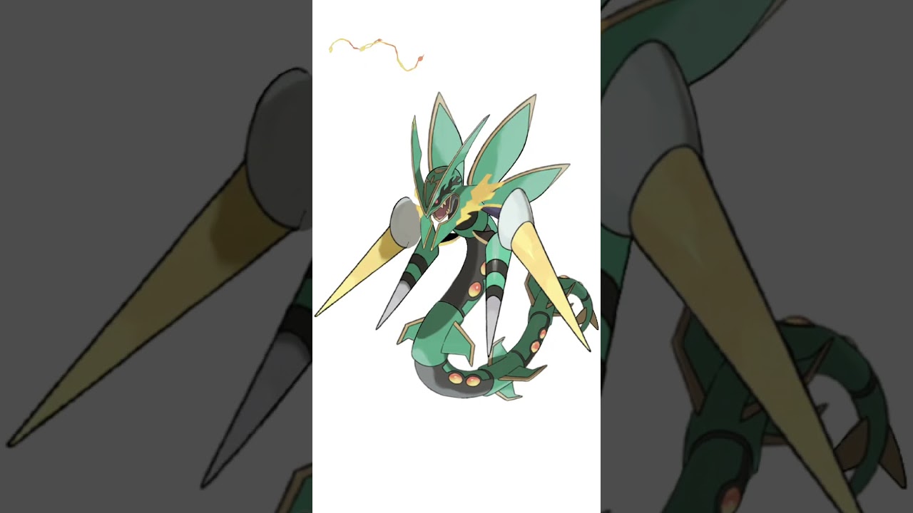 メガレックウザ＋メガスピアー。凶悪ポケモン　#ポケモンフュージョン #改造ポケモン  #伝説のポケモン #最強ポケモン #pokemon