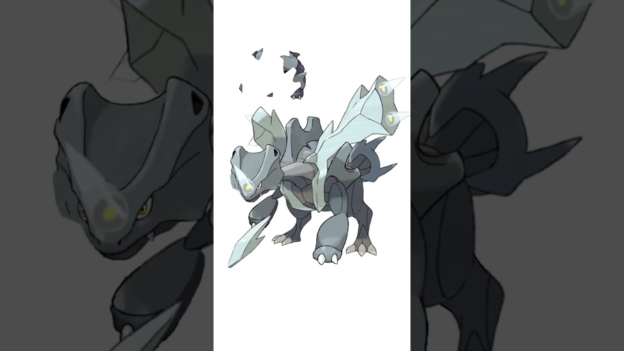 サイホーン＋キュレム合成。突進する氷武装獣　#ポケモンフュージョン #改造ポケモン  #伝説のポケモン #最強ポケモン #pokemon