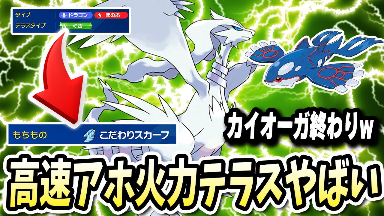 暴れてるカイオーガやミライドンを涙目にさせるこの『レシラム』がやばすぎたwwww【ポケモンバイオレットスカーレット】【ポケモンSV】