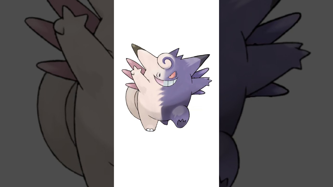 ゲンガー＋ピクシー合成。ゲンガーの有名な説　#ポケモンフュージョン #改造ポケモン  #伝説のポケモン #最強ポケモン #pokemon