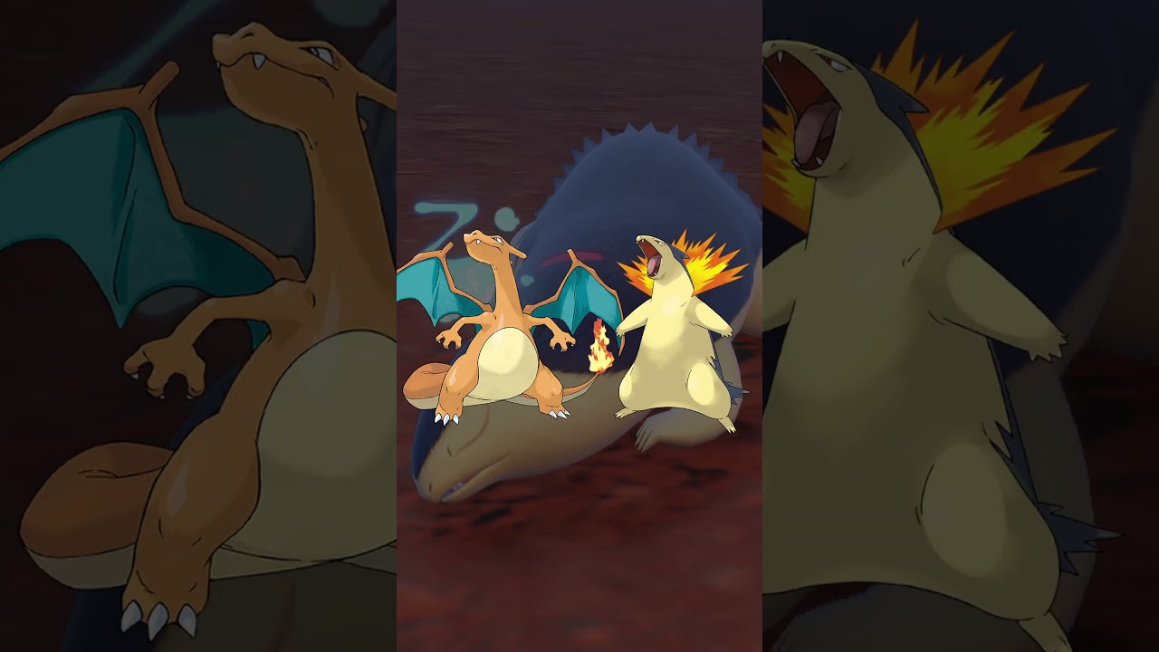 【大解剖】バクフーンのモデルの秘密　 #ポケモン解剖学 #ポケモンSV #ポケモン #shorts  #バクフーン    #pokemon #最強バクフーン  #ヒノアラシ #リザードン