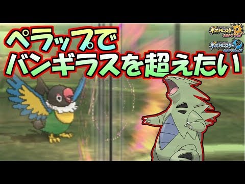 私と小鳥と怪獣と－ペラップVSバンギラス－【ポケモンUSUM】