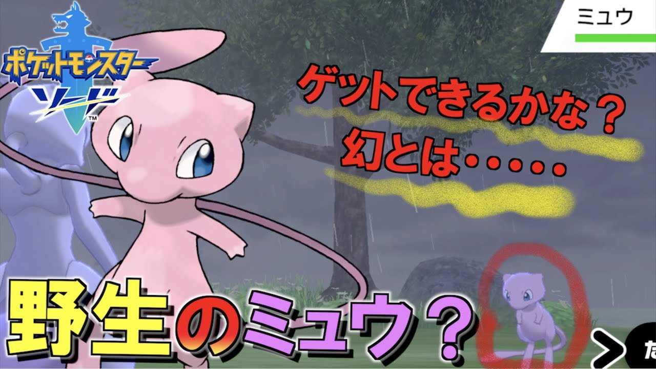 【 ポケモン剣盾 】野生のミュウ！？ゲットできるのか？【カンムリせつげん】【 ポケモン歴２０年 】【プロジェクトミュウ】