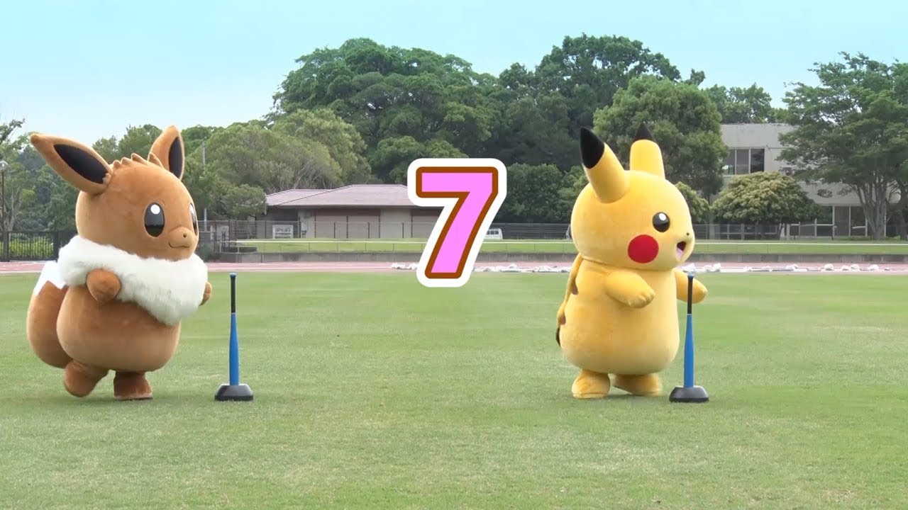 【公式】イーブイ vs ピカチュウ勝つのはどっち？ 種目：ぐるぐるバット