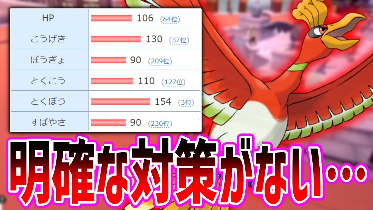 禁伝環境で真のバケモノはホウオウなのかもしれない