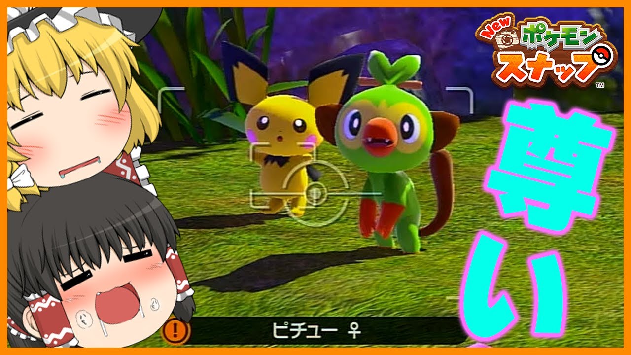 【ゆっくり】ピチューにサルノリ？2人はどういった関係ですか？【New ポケモンスナップ＃１】