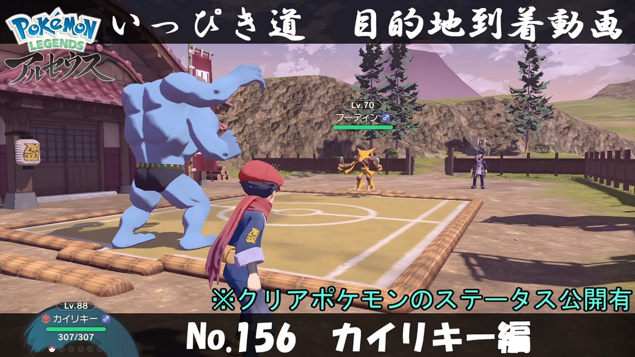 【いっぴき道攻略】No.156 カイリキー編【Pokémon LEGENDS アルセウス】