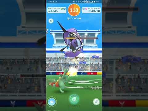 【ポケGO 2024】062：2人レイド「カプ・レヒレ」めざめるパワー・れいとうビーム：[04:33]＜大親友：メガ：チーム：天候