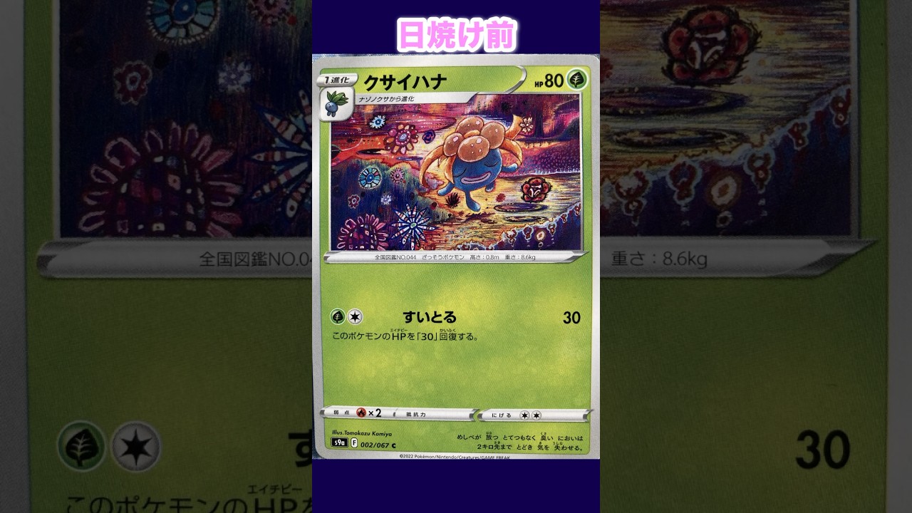 クサイハナの日焼けポケカ