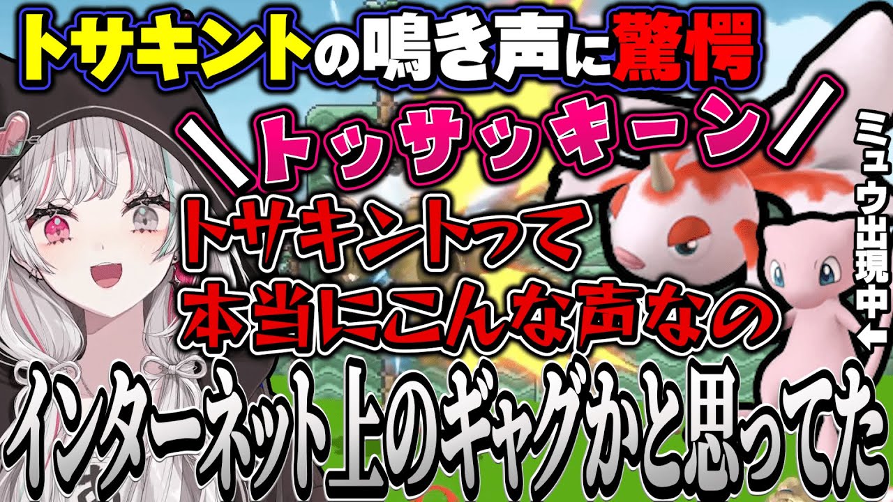 トサキントの声を初めて聞いて驚愕してる間にミュウを見逃す石神【にじさんじスマブラ杯 / にじさんじ切り抜き / 石神のぞみ 】