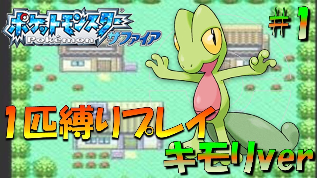【ポケモンルビサファ】ポケモン1匹縛りプレイ!!キモリきみに決めた！part1【ゲーム実況】【縛りプレイ】