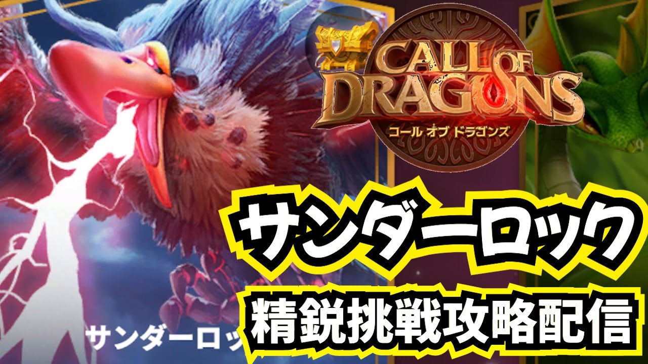【コルドラ】サンダーロック精鋭挑戦配信（敗北）【コールオブドラゴンズ】