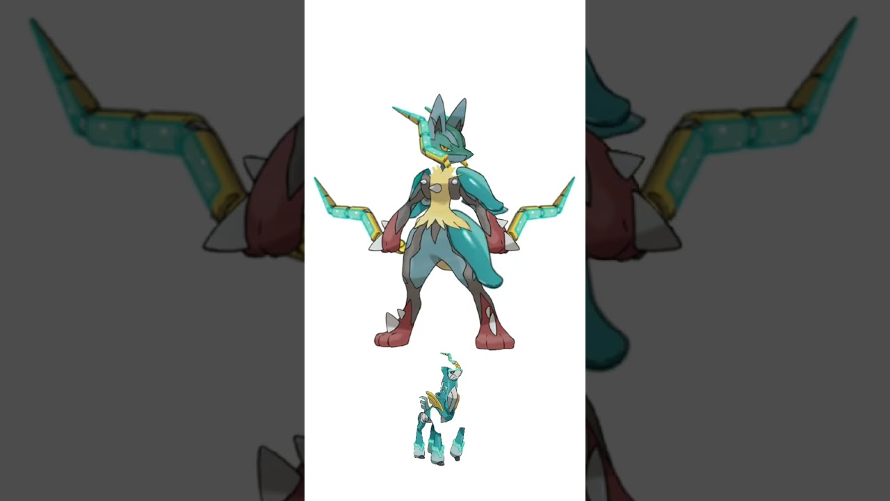 メガルカリオ＋テツノカシラ合成。 近未来武装　#ポケモンフュージョン #改造ポケモン  #伝説のポケモン #最強ポケモン #pokemon