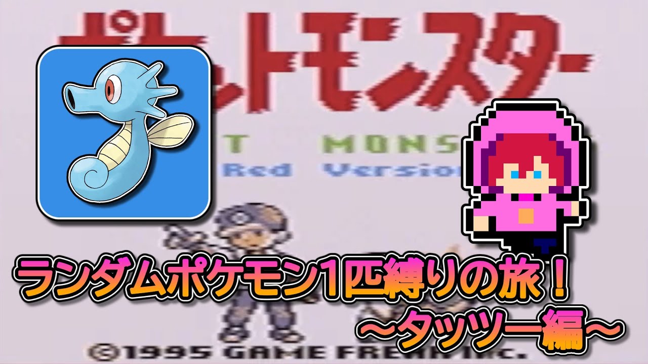 【縛りプレイ】ランダムポケモン１匹縛りの旅！～タッツー編～【初見さん大歓迎】