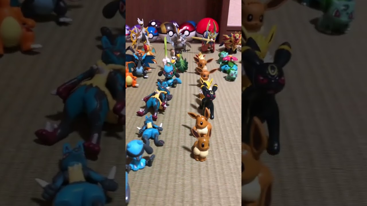 【ポケモン】お家にある小さなポケモン達を並べてみた😃#Shorts#pokémon #ポケモン #モンコレ