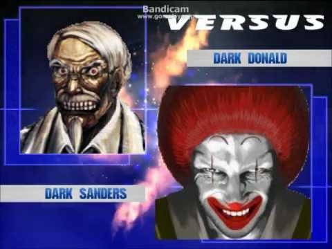 MUGEN ダークドナルド vs ダークサンダース 【7色道の決戦】