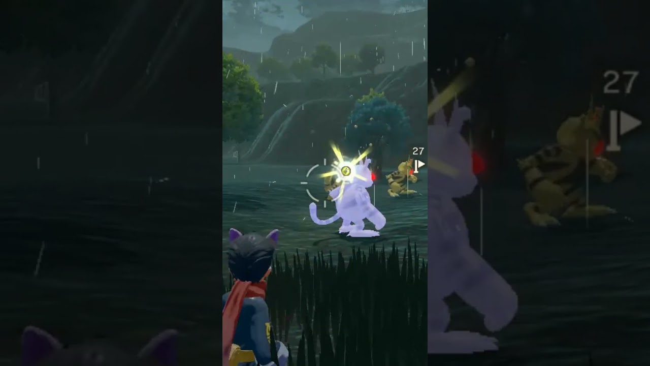 スリバチ山の風に乗り電光石火やってくる色違いエレブー親分【ポケモンレジェンズアルセウス】#shorts #色違い厳選 #ポケモン #shinyhunting