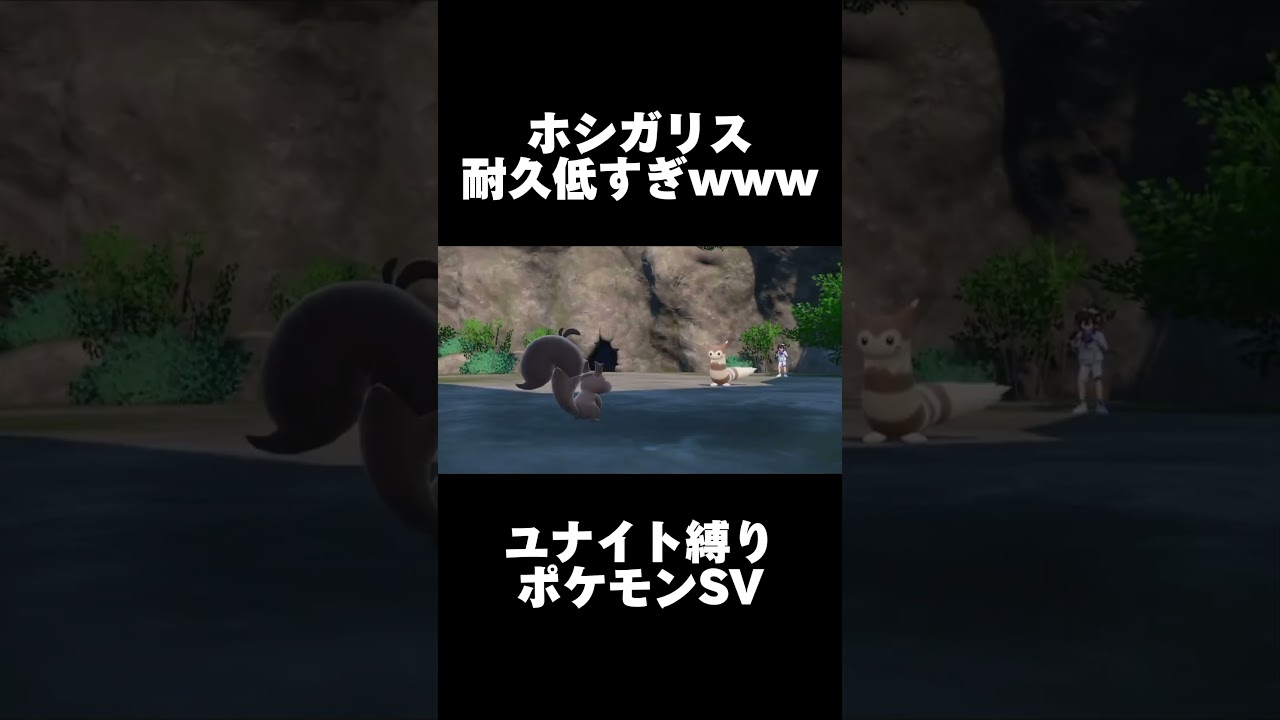ユナイトでタンクとは到底思えない紙耐久ホシガリス #ポケモンsv #ポケモンユナイト #shorts