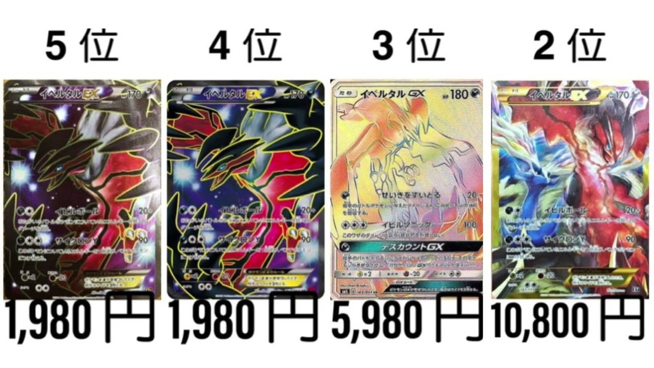 【ポケカ】イベルタル 高額ランキング【XY】