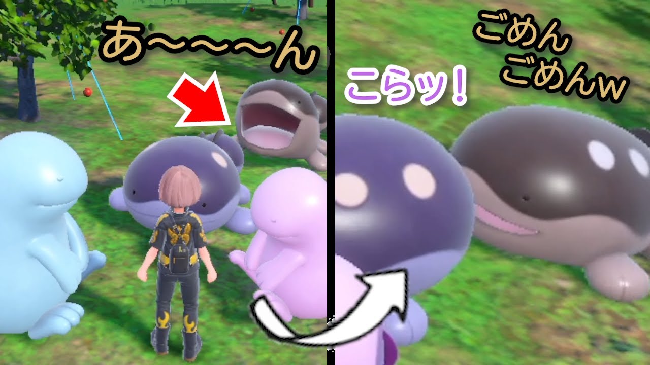 ドオー、友達の尻尾を食べようとして怒られる～ヌオードオーご一行ピクニック～【ポケモンSV】