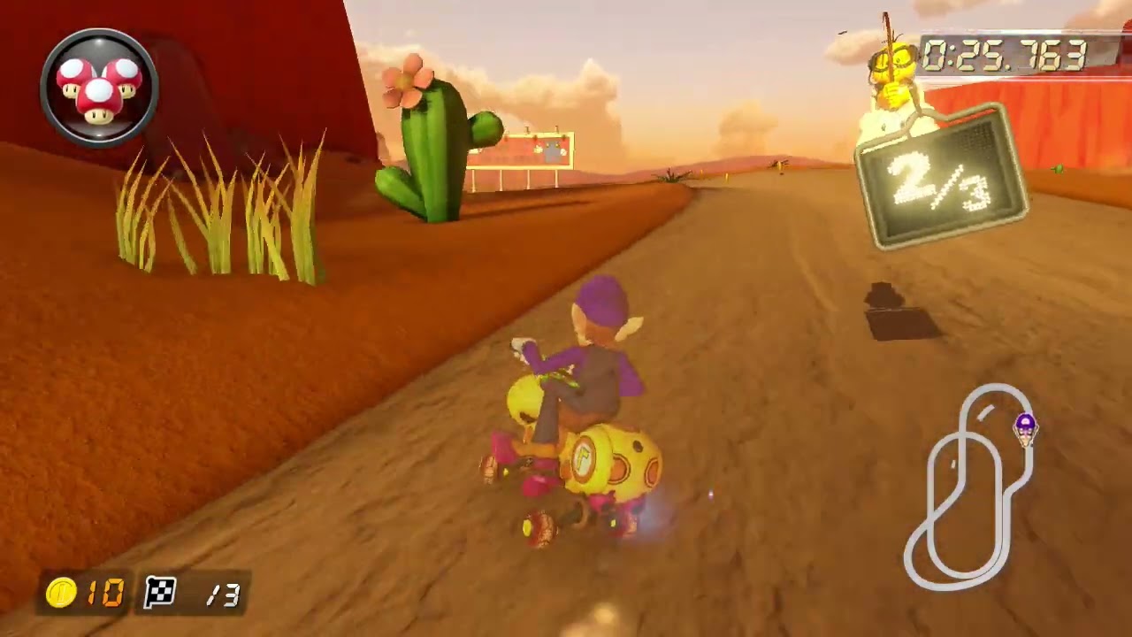N64 カラカラさばく- Kalimari Desert - NITA [200cc] - 1:06.652 - spade (Mario Kart 8 Deluxe)世界7位・日本1位・悪花世界1位