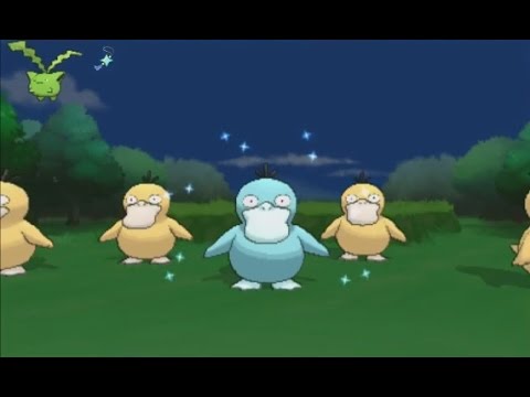 3DS【ポケモン XY】shiny Psyduck 色違い コダック 色違 可達鴨