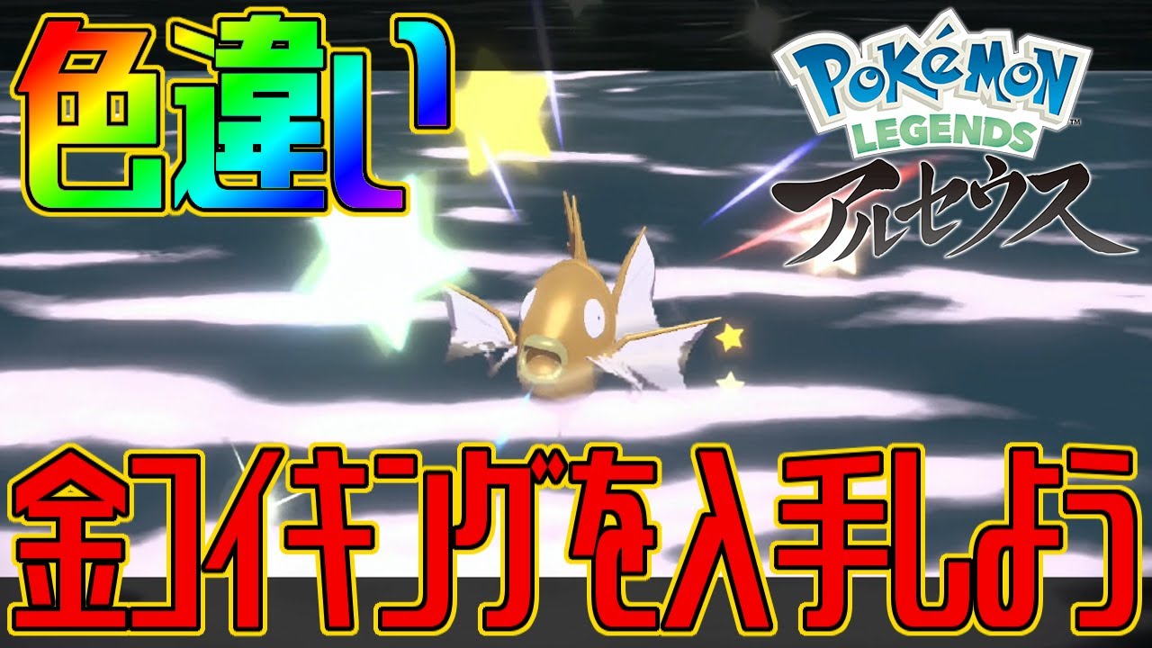 【ポケモンアルセウス】色違い金コイキングを入手しよう【Pokémon LEGENDS アルセウス】