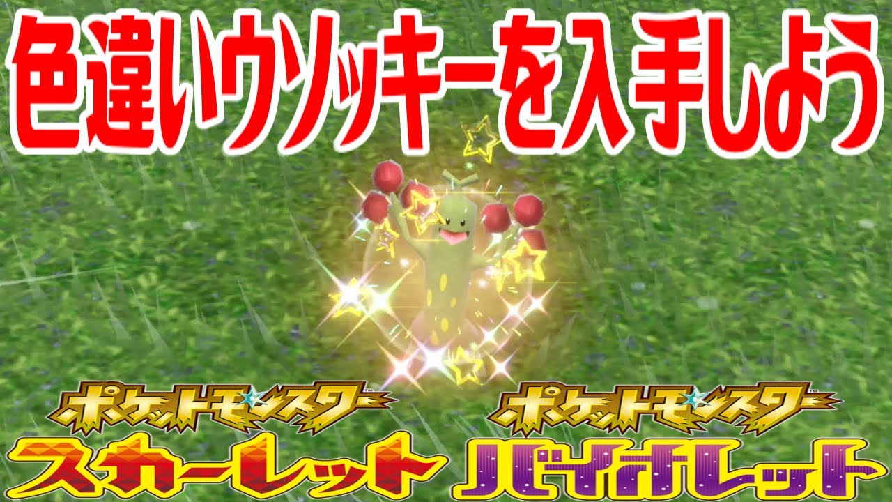 【ポケモンSV】色違いウソッキーを入手しよう【ポケットモンスター スカーレット・バイオレット】Pocket Monsters