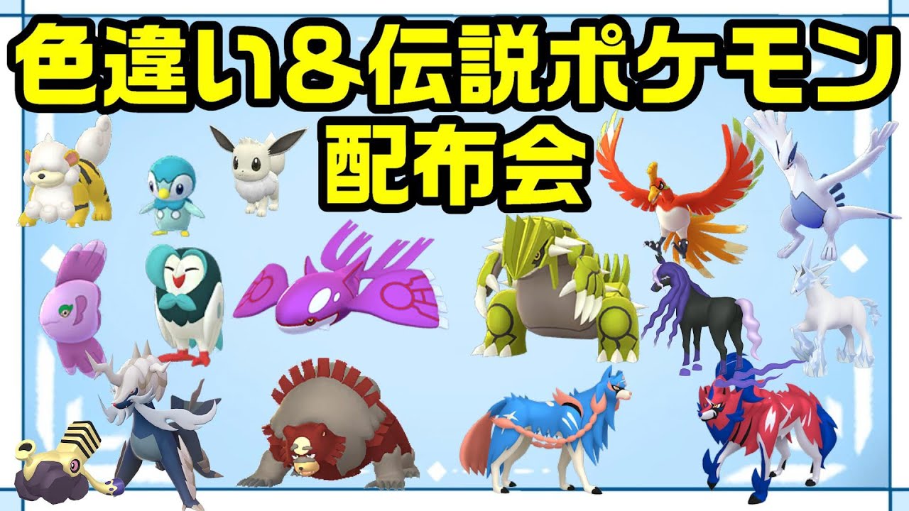【高評価50で色伝説】色親分ヒスイダイケンキ・コダック・エレブー高評価で色カイオーガ色グラードンも！？色違い＆伝説ポケモン配布会【ポケモンSV】