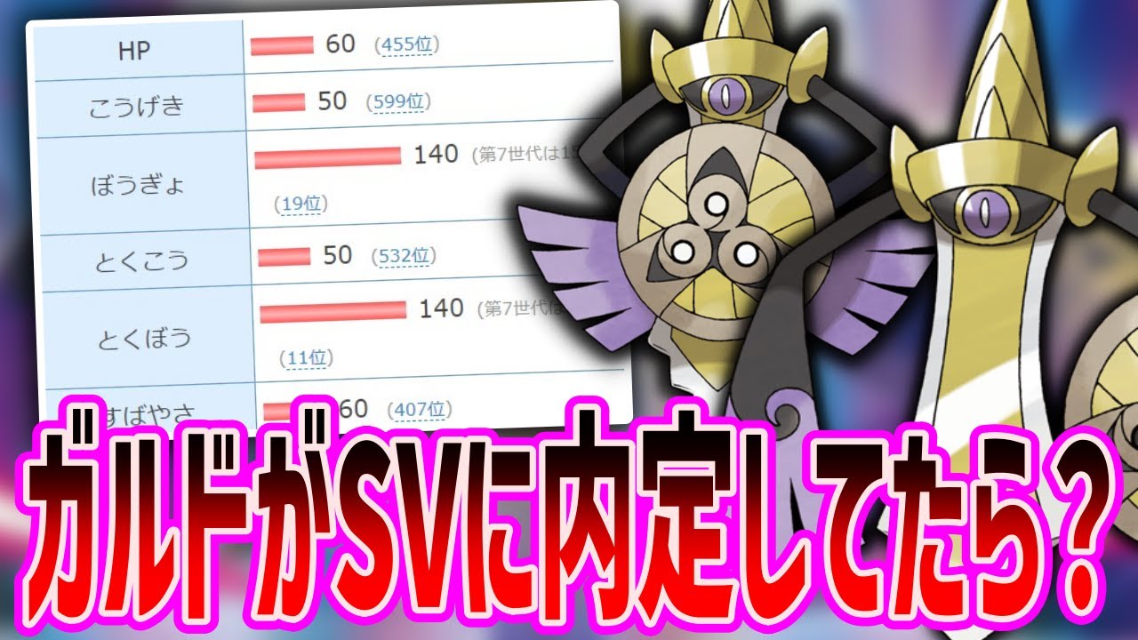 SV環境にギルガルドが内定していたら？ トレーナーの反応