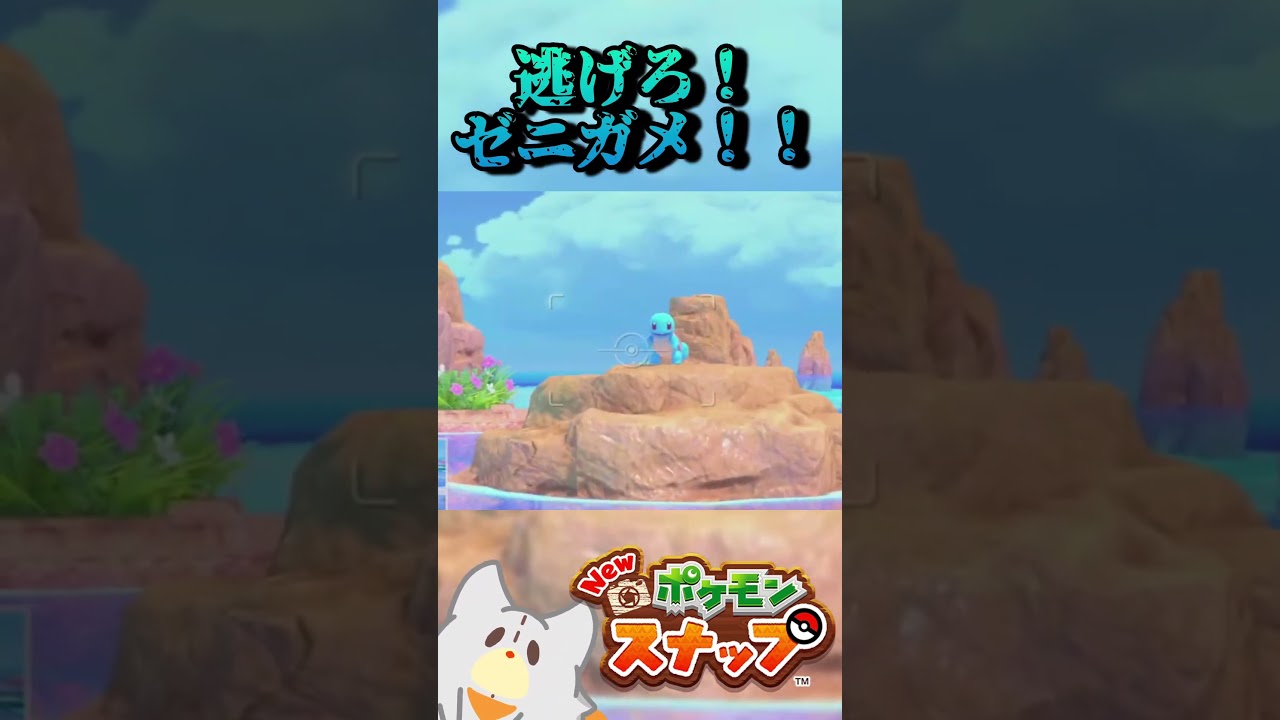 サメハダーってゼニガメ食べるの？#newポケモンスナップ #ポケモン #ゲーム実況