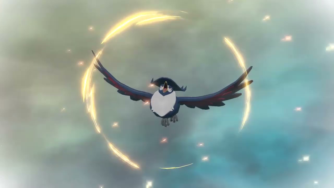 ポケモンレジェンズアルセウス進化シーン ヤミカラス ドンカラス 140～141