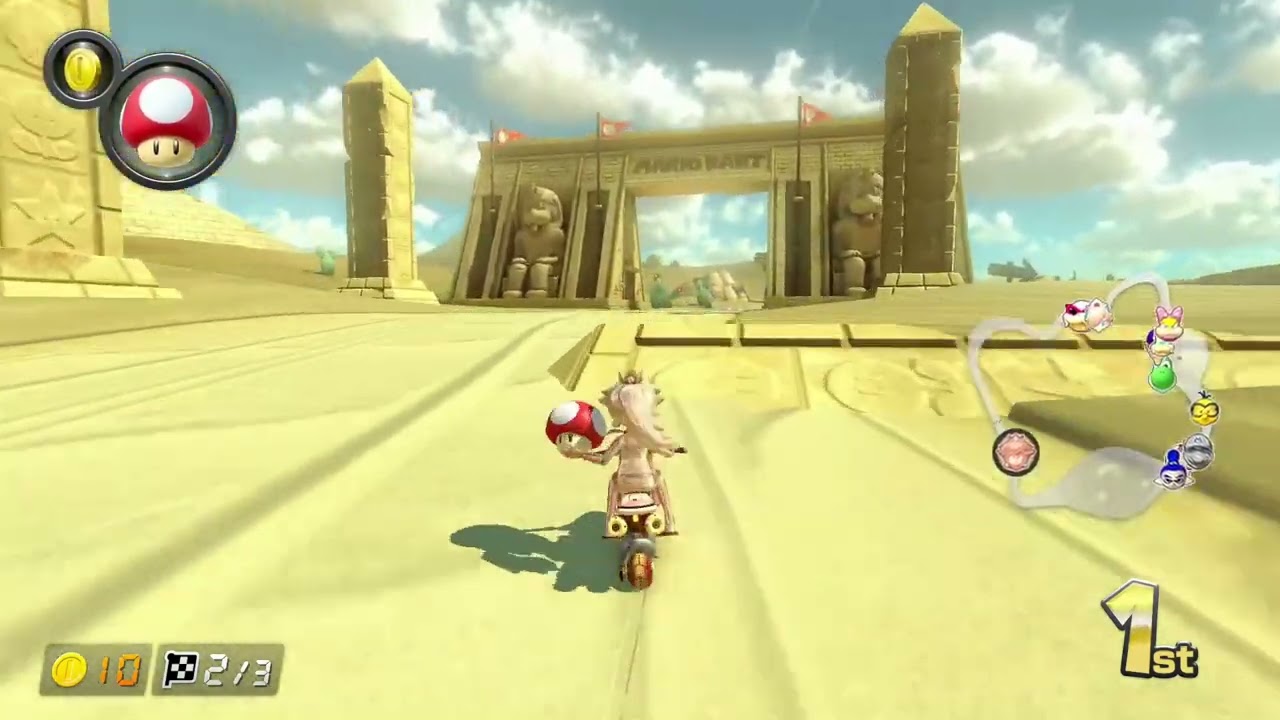 マリオカート8 デラックス 全てのコースをドライブ GC カラカラさばく（バナナカップ）【プレイ動画】
