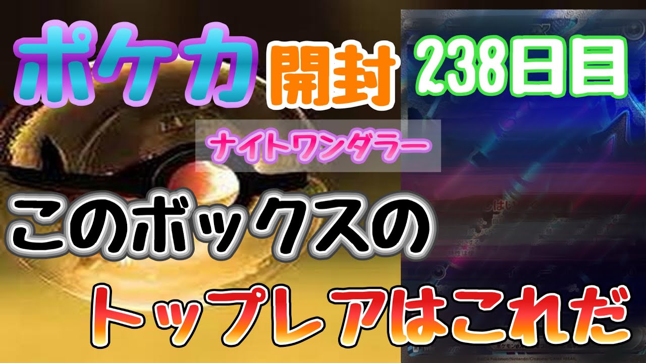 【ポケカ】とん吉の毎日開封２３９日目被りは無かった！「ナイトワンダラー」