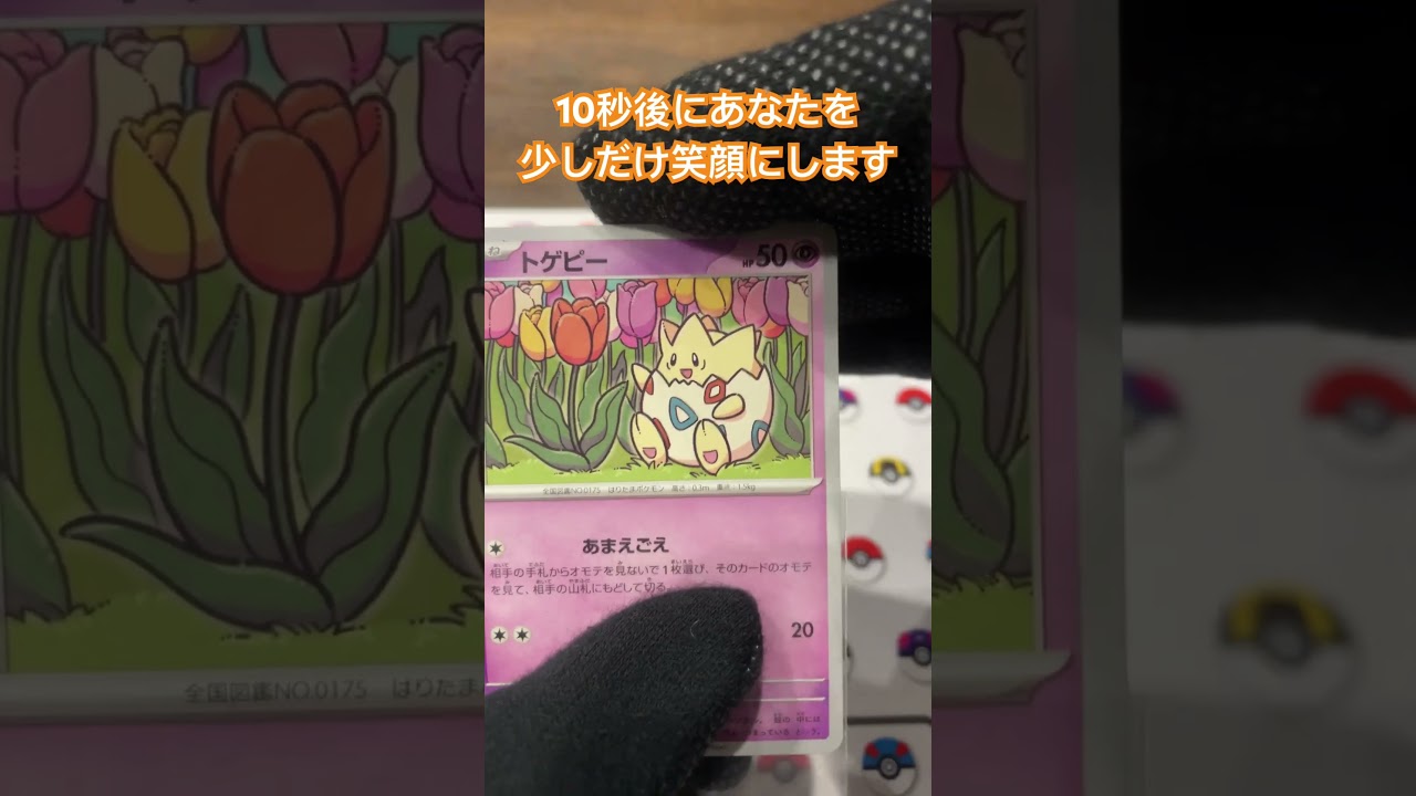 トゲピーの目が進化！コメント欄に感想お願いします♪ ＃shorts＃ポケモン＃ポケモンカード＃pokemon＃pokemonCard#精靈寶可夢#포켓몬#Pokémon #pokemon