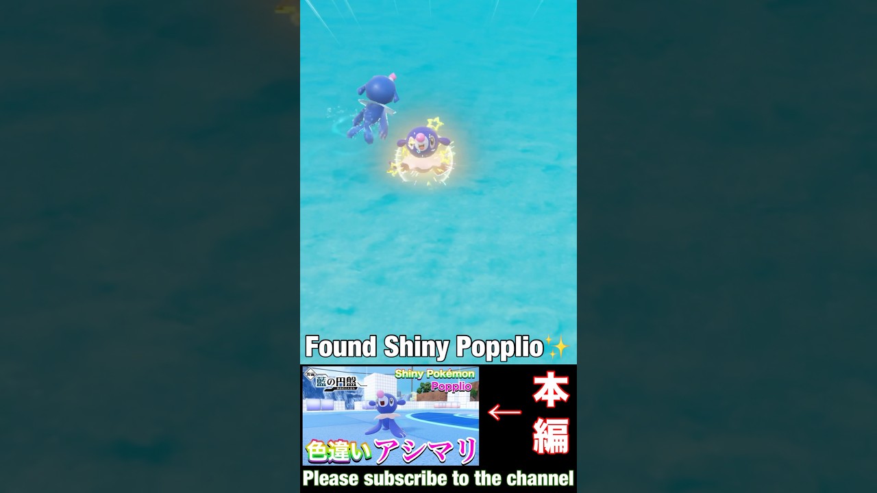 色違いアシマリが可愛い過ぎる件🥰Get a shiny Popplio#shorts #short #pokemon #ポケモンSV#御三家
