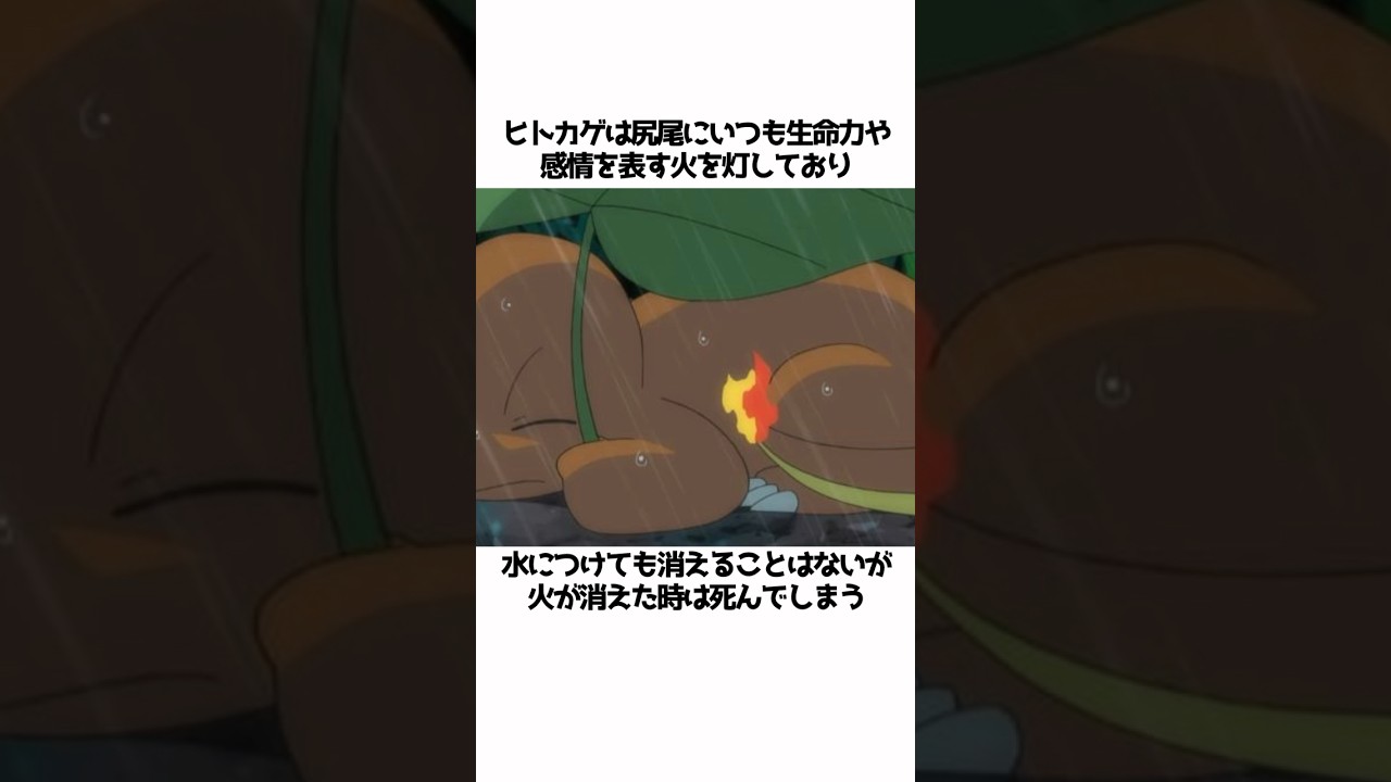 【ポケモン】ヒトカゲに関する面白い雑学#shorts