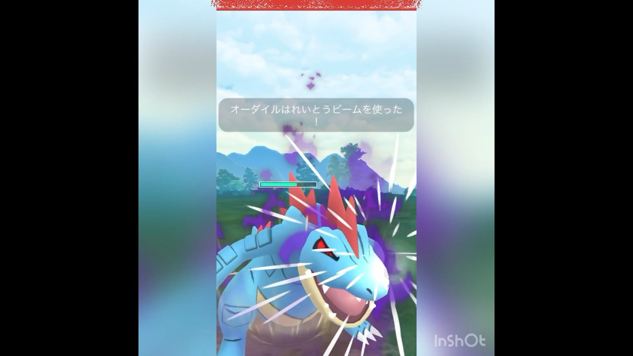 私のオーダイルはれいとうビーム型‼️
