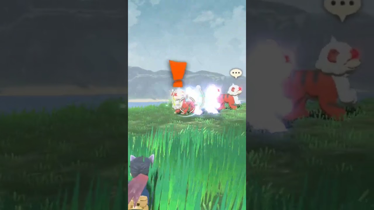 目隠れかわいい系ポケモン🐕色違いヒスイガーディ親分【ポケモンレジェンズアルセウス】#shorts #ポケモン #色違い厳選 #色違い