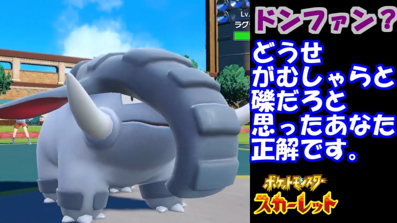 行動保証が強いかもしれない：ドンファン！【ポケットモンスタースカーレット・バイオレット・SV】