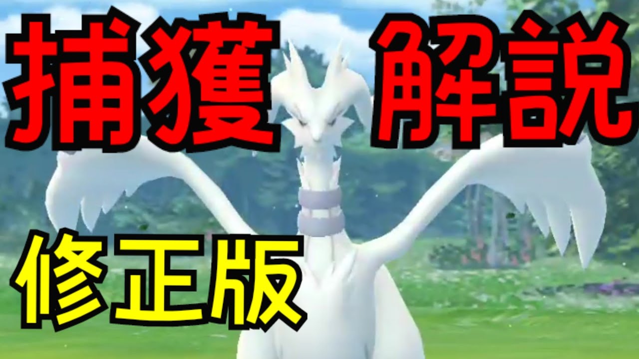 【レシラム】距離が修正！若干近付いたレシラムはどう投げる！？修正版捕獲解説！【ポケモンGO】