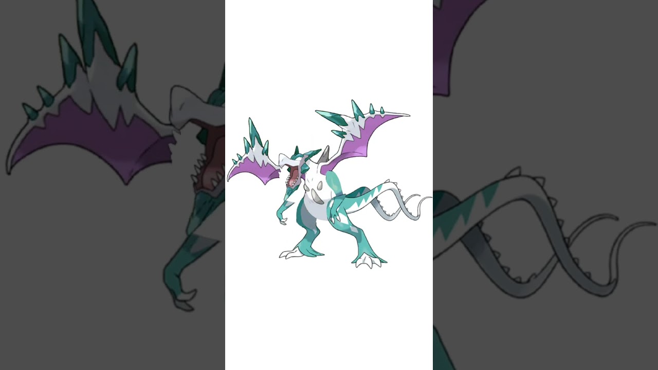 メガプテラ＋ウネルミナモ合成。古代竜　#ポケモンフュージョン #改造ポケモン  #伝説のポケモン #最強ポケモン #pokemon