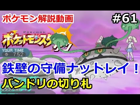 【ポケモン】バンドリの切り札、ナットレイでレート対戦！。初心者のためのポケモン解説#61【サン・ムーン】【Pokemon sun and moon】