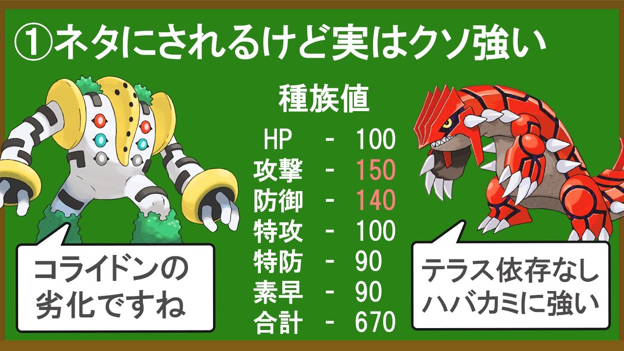 実は言われてるほど弱くない、SVにおけるグラードンを解説する