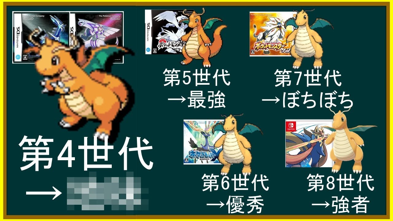 【ポケモン】第4世代のカイリューは○○！