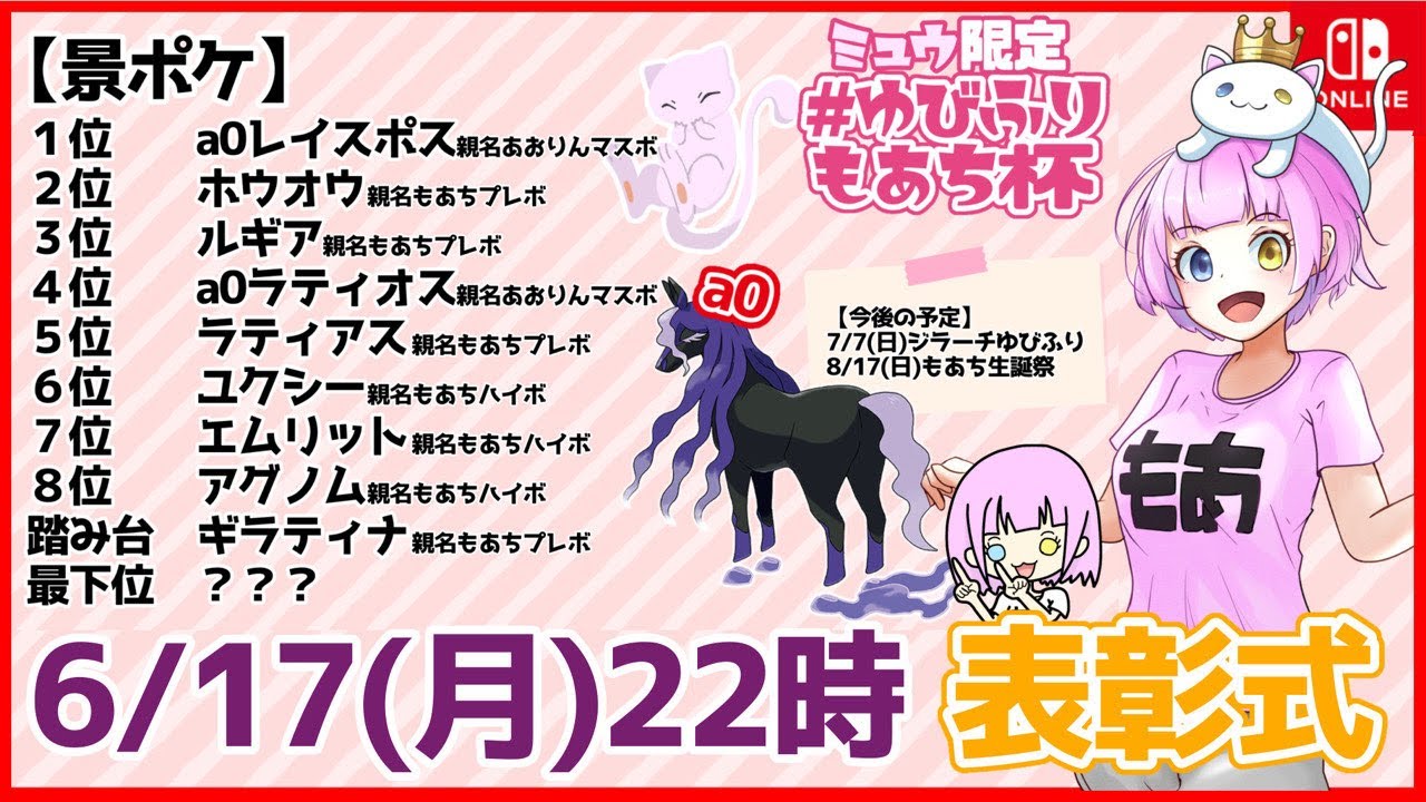 【 #ポケモンSV 】#ゆびふりもあち杯 表彰式【仲間大会】