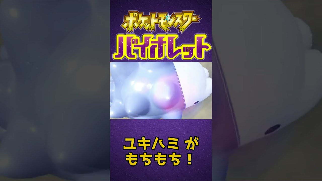 【#ポケモンSV】間近のユキハミがもちもち【可愛い】#Shorts