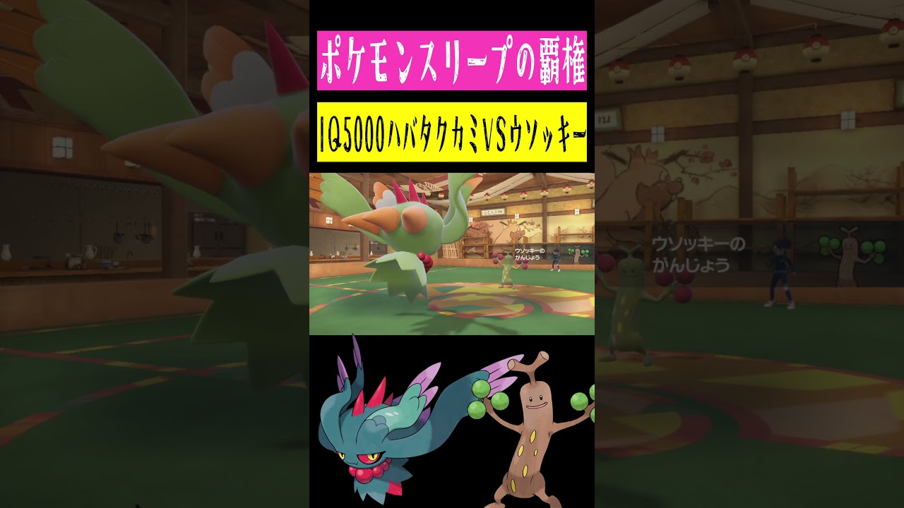 IQ5000ハバタクカミVSIQ5000ウソッキー #shorts #ポケモン