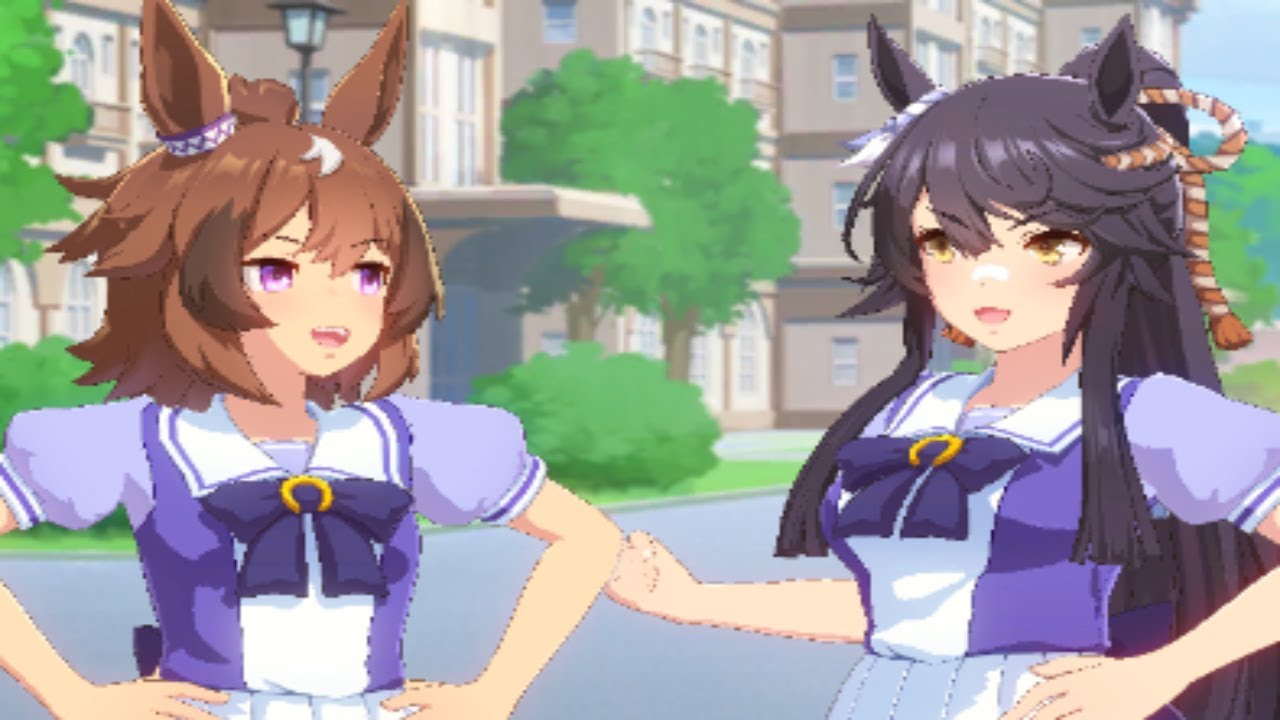 【ウマ娘】ナリタブライアンと狼トークをするシンコウウインディ